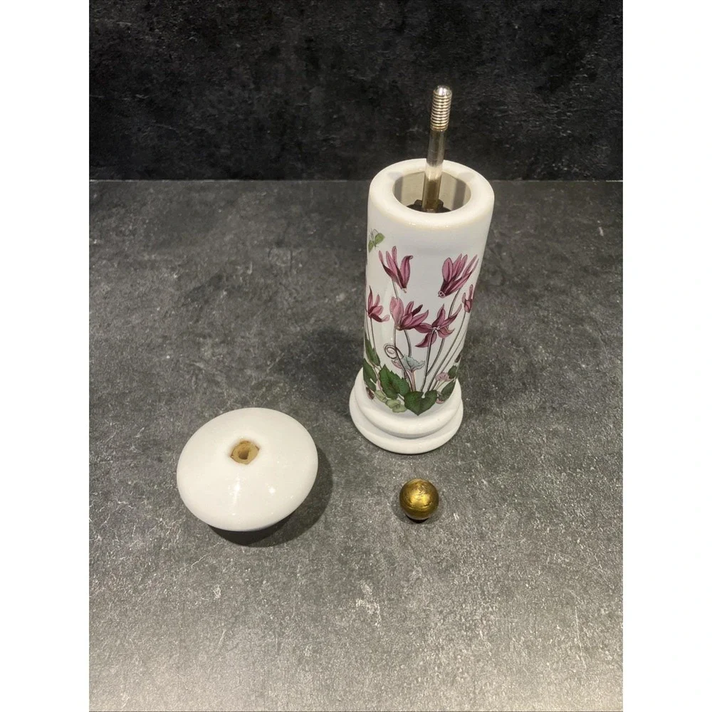 Portmeirion Botanic Garden Pepper Mill Grinder Cyclamen Vintage 1972